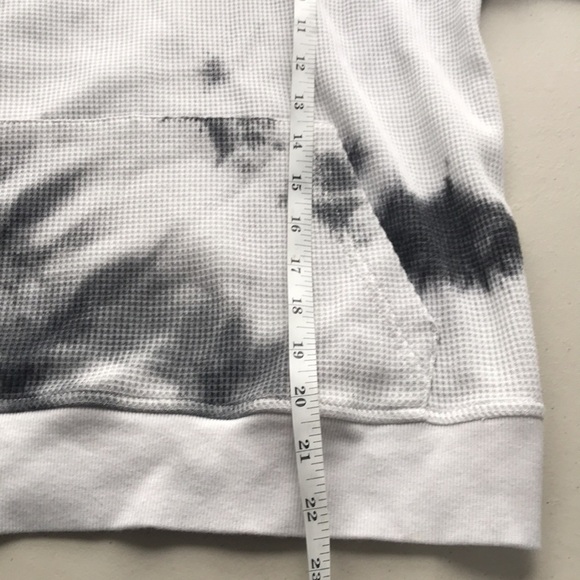 ZYIA Gray Hendrix Thermal Hoodie sweatshirt size XS oversized - Picture 11 of 13